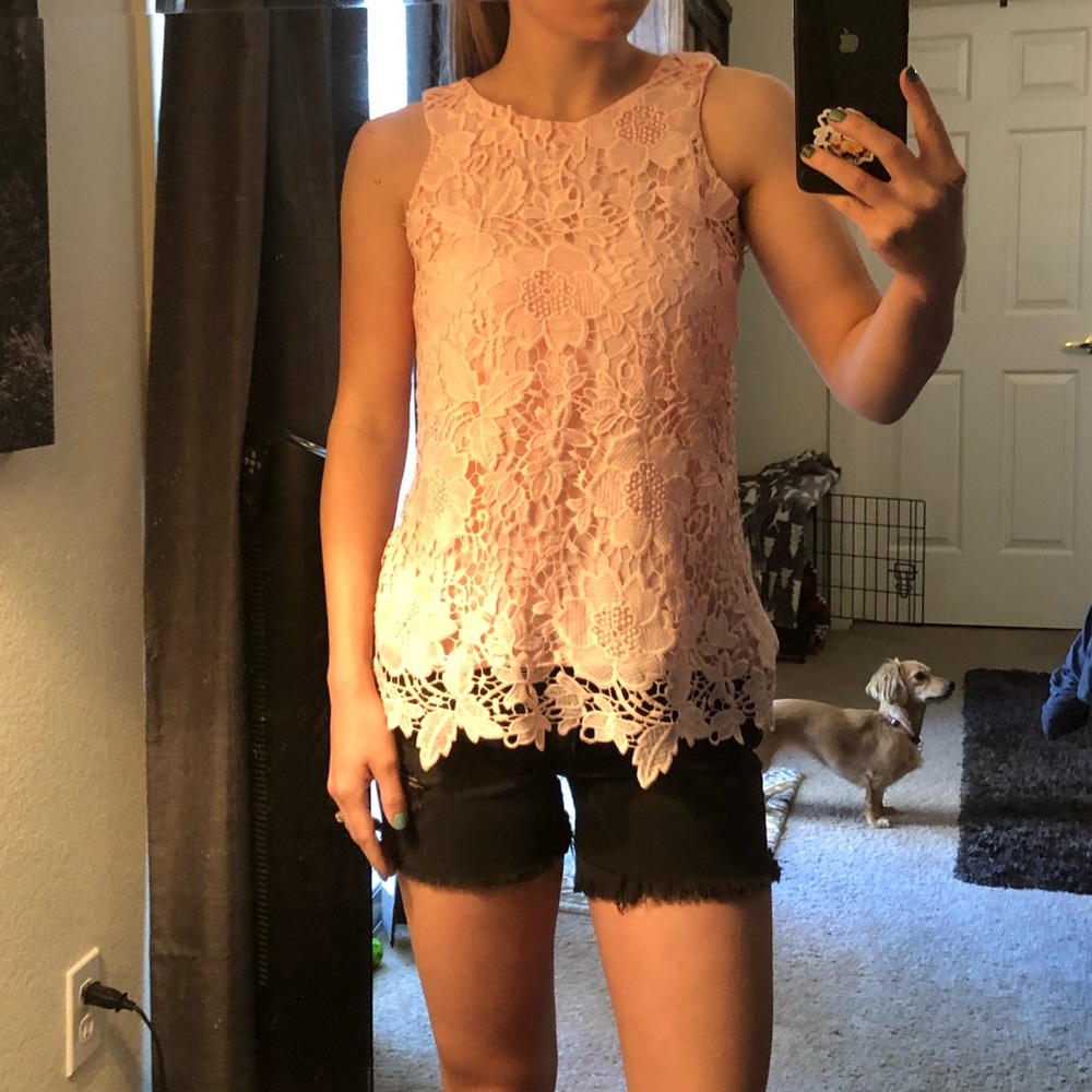 Formal lace tank